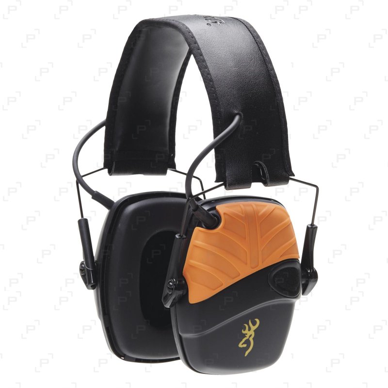 Casque électronique BROWNING XTRA PROTECTION noir et orange