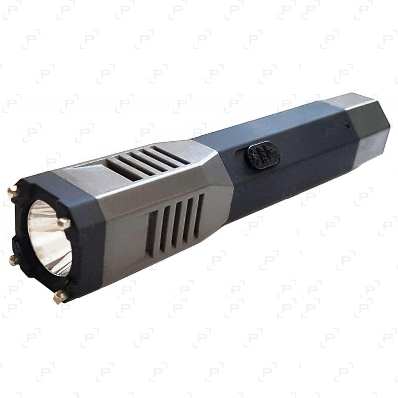 Lampe shocker AKIS EAGLE II 10M volts noire et grise rechargeable