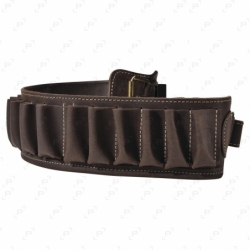 Cartouchière en cuir 20 tubes Cal.12