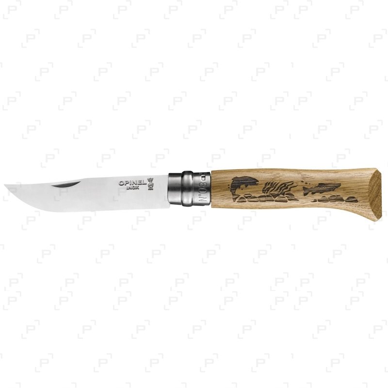 Couteau fermant OPINEL ANIMALIA N°8 manche hêtre