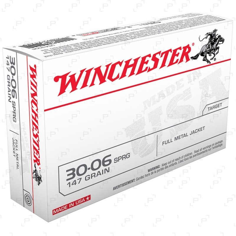 Cartouches de tir sportif pour armes longues WINCHESTER FULL METAL JACKET