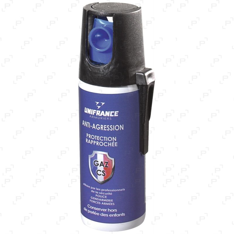 Bombe lacrymogène à gaz CS anti-agression