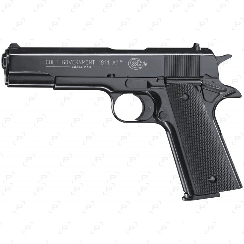 Pistolet alarme COLT GOUVERNMENT 1911 A1 calibre .9mm à blanc ou à gaz