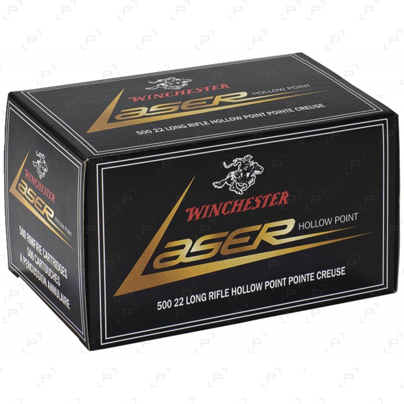 Cartouches à percussion annulaire calibre 22 LR WINCHESTER LASER