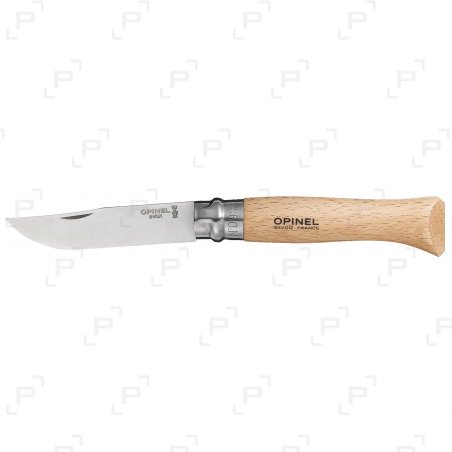 Couteau fermant OPINEL TRADIITION INOX N°6 manche hêtre