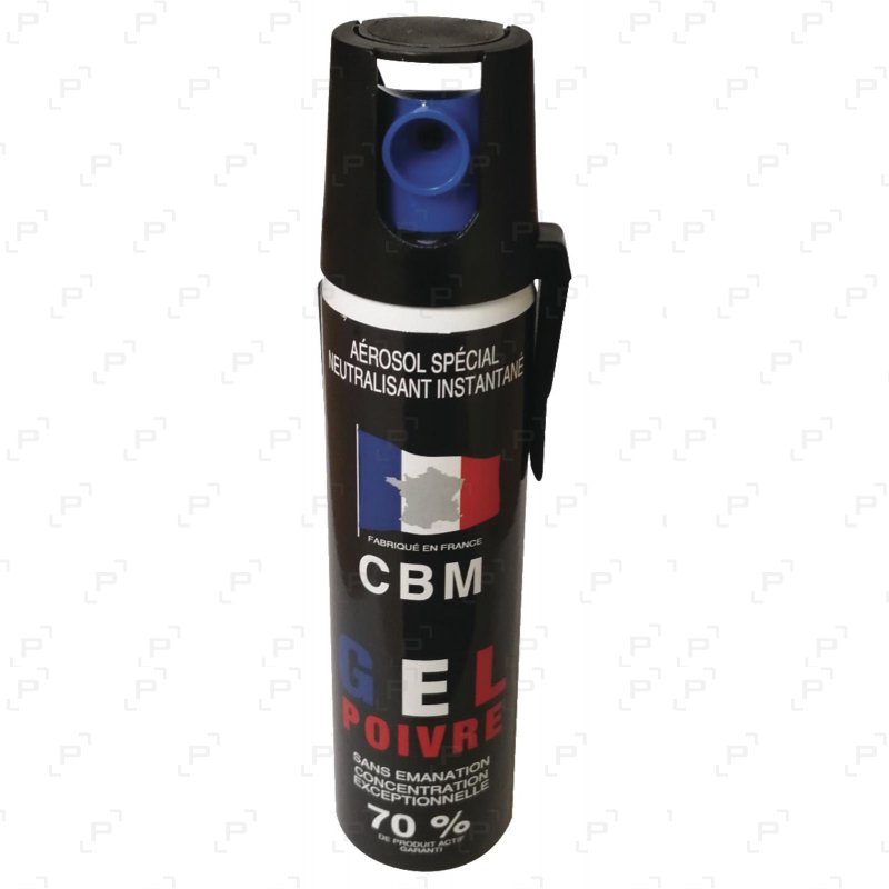 Bombe lacrymogène gel poivre 100mL CBM