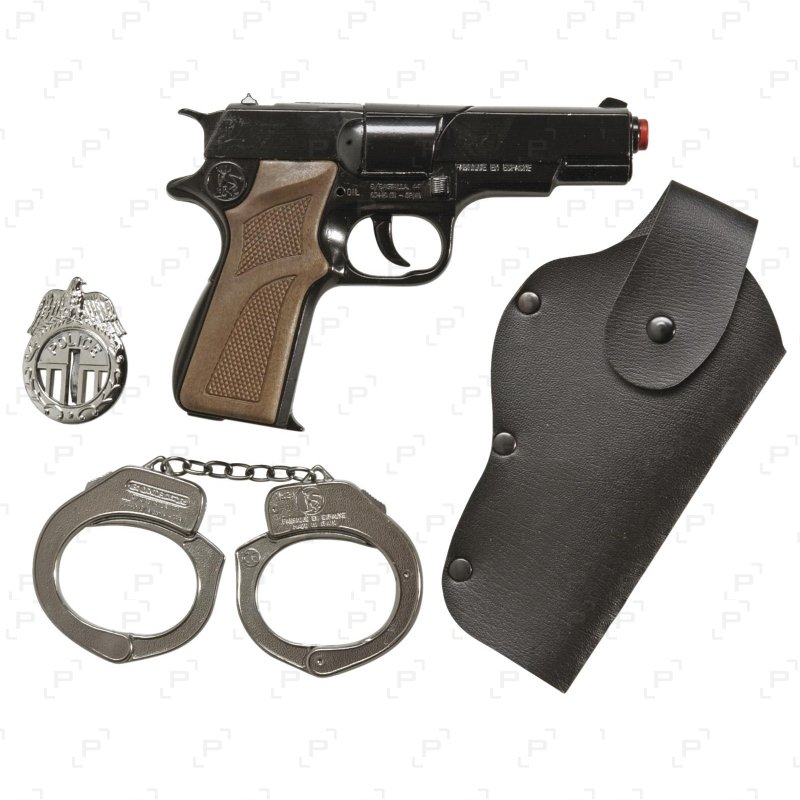 Pistolet à Amorces en Métal 8 coups 15 cm
