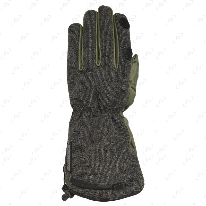 Gants chauffants GERBING cuir et kevlar vert