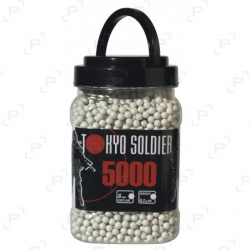 Billes plastique airsoft calibre 6 mm...
