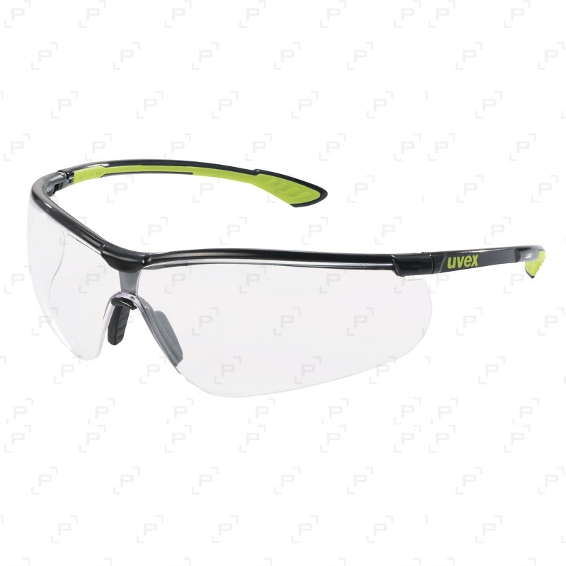 Lunettes De Sport Uvex Sportstyle 223 - Unisexe - Noir Monture Verres Argent - Protection UV