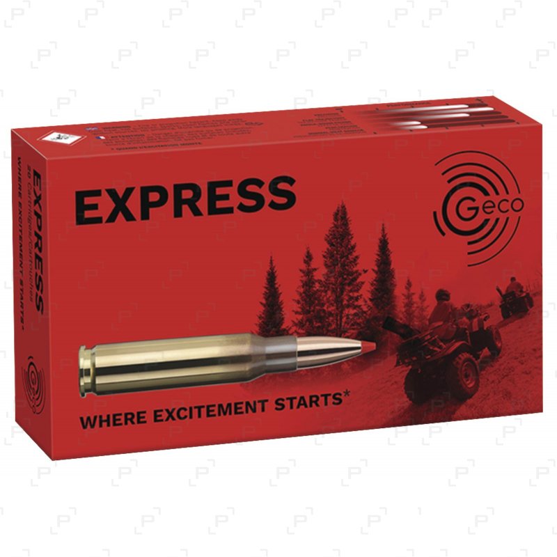 Cartouches à balles de grande chasse GECO EXPRESS pour carabine
