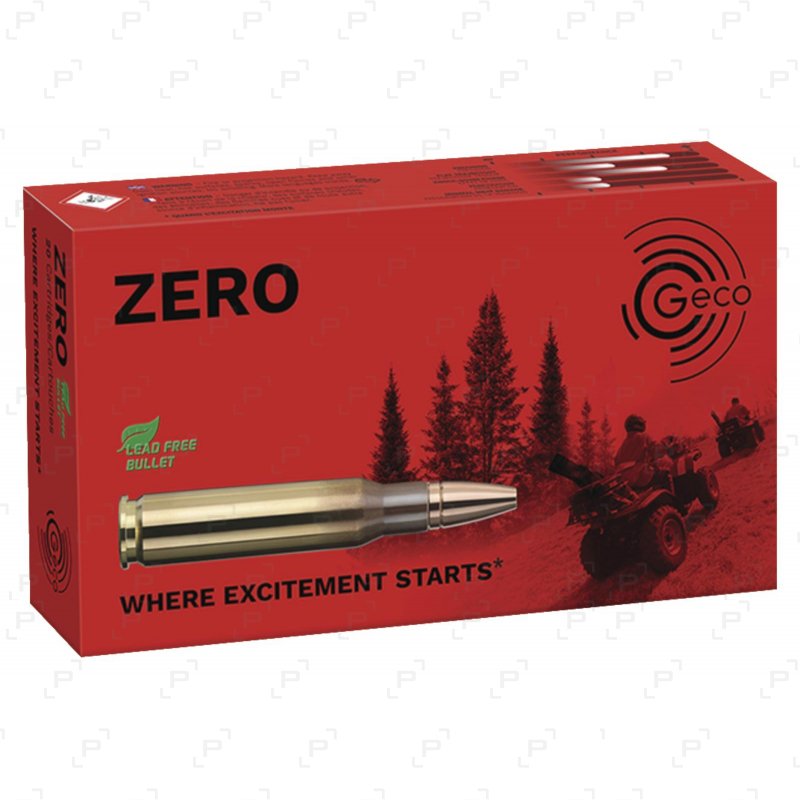 Cartouches à balles de grande chasse GECO ZERO pour carabine