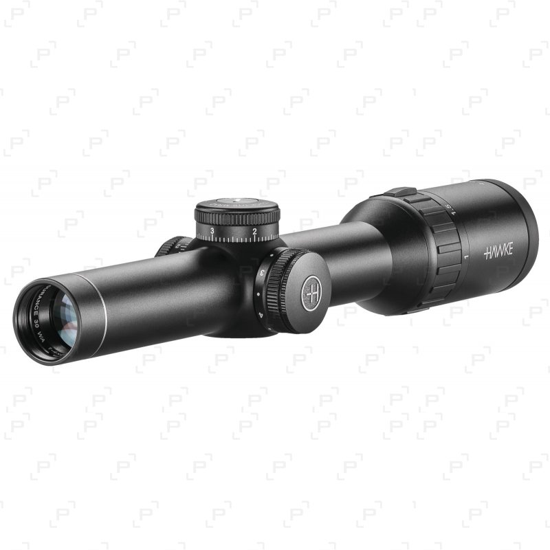 Lunette de tir HAWKE ENDURANCE 30 WA IR Ret. lumineux à colliers Ø 30 mm