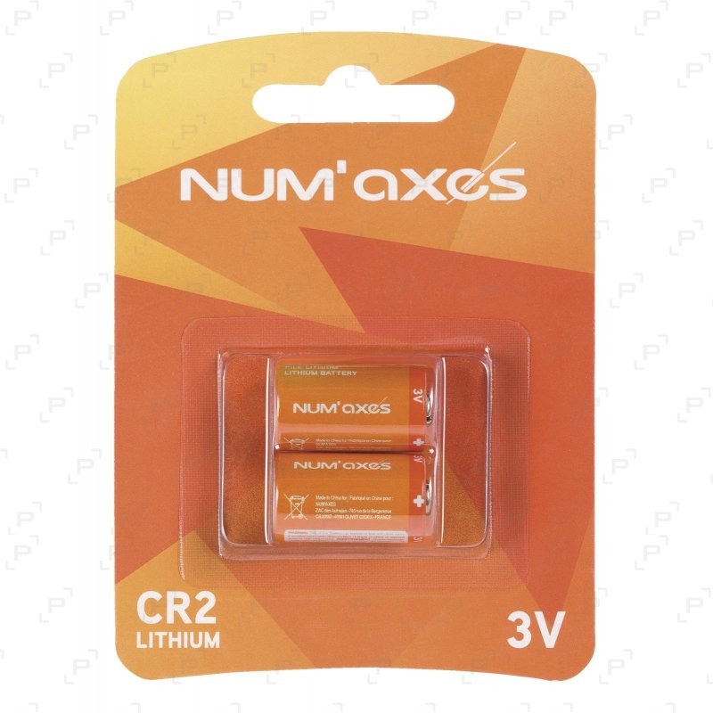Blister De 2 Piles Lithium CR2 Panasonic - 3V, 850 MAh - Pour Appareils Photo, Détecteurs, Lampes De Poche