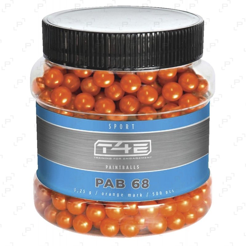 Billes Paintball Bio Orange - Cal. 50 - Sport PAB - Lot De 500